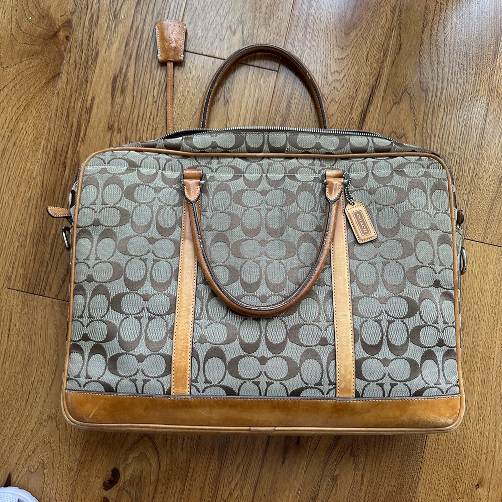 Coach laptop bag